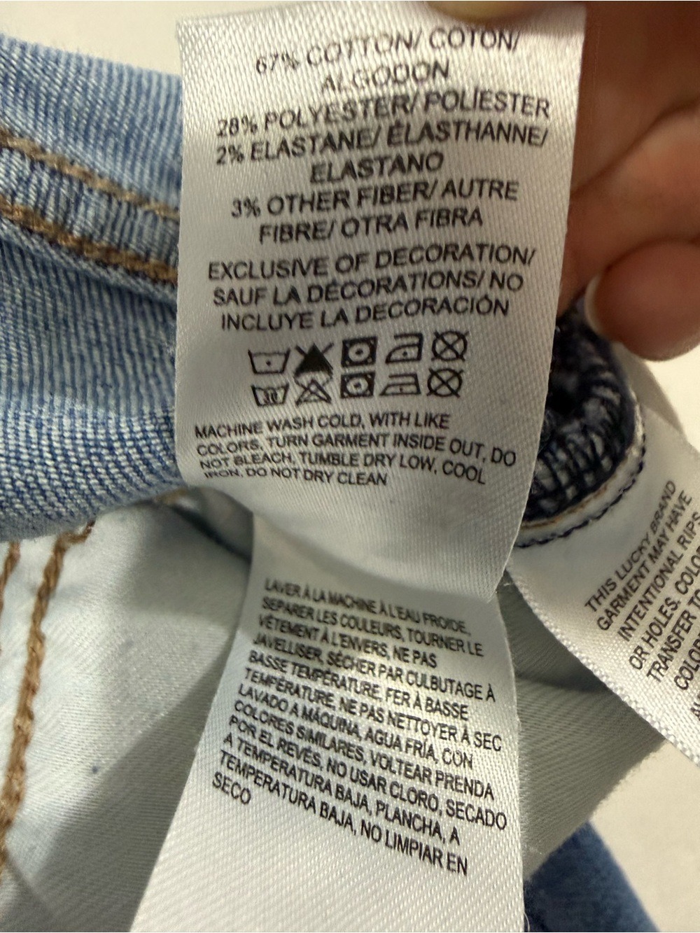 Lucky Brand Stevie High Rise Flare Jeans Light Wash Raw Hem Women’s 28 - Picture 9 of 13